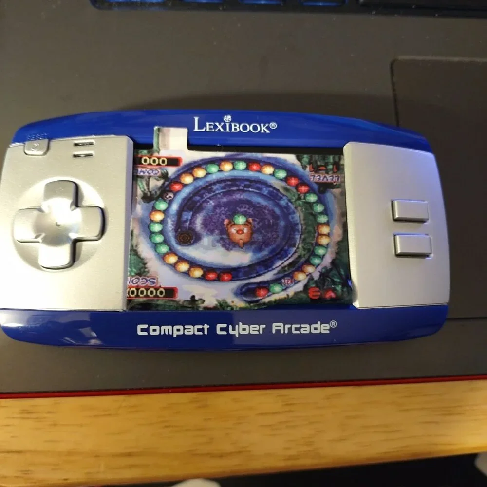 🎉HP🎉LEXIBOOK COMPACT CYBER ARCADE-COLOR: BLUE-NEW